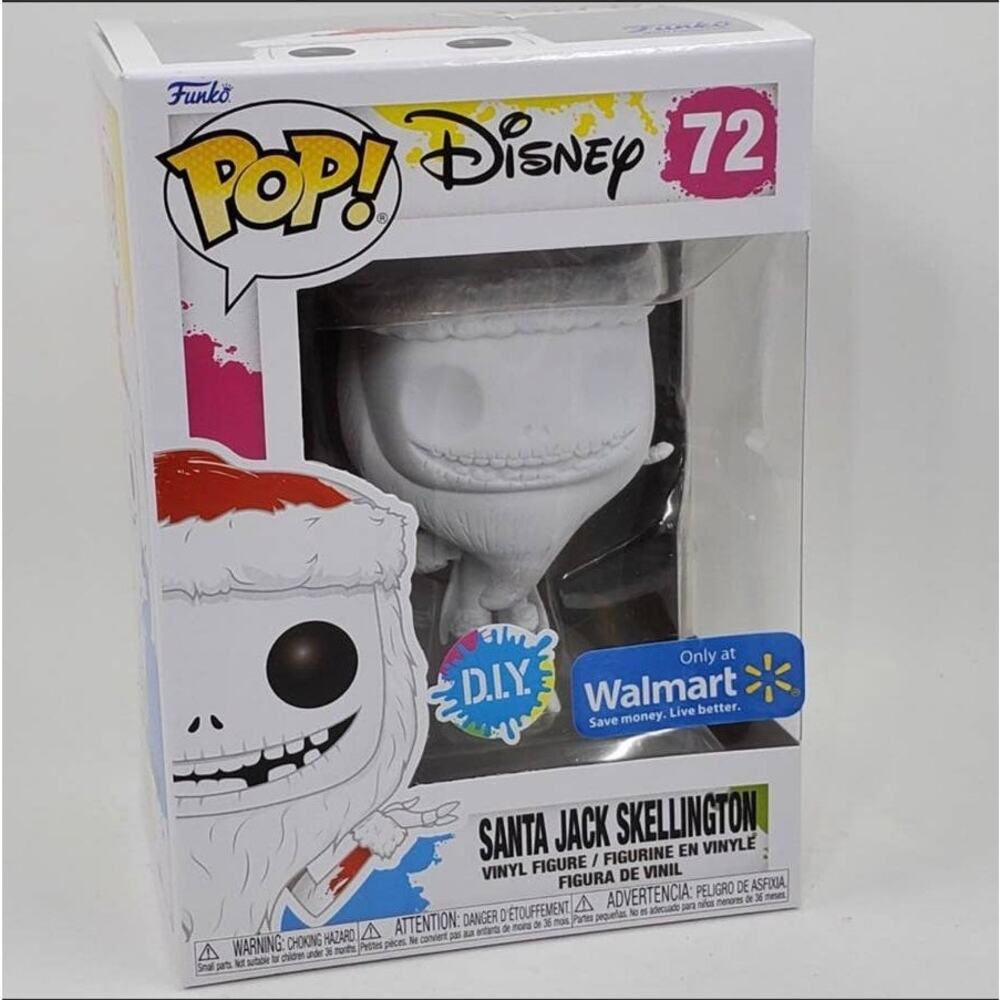 Disney Funko Pop Christmas 2021 DIY Paint Your Own Santa Jack Skellington 72